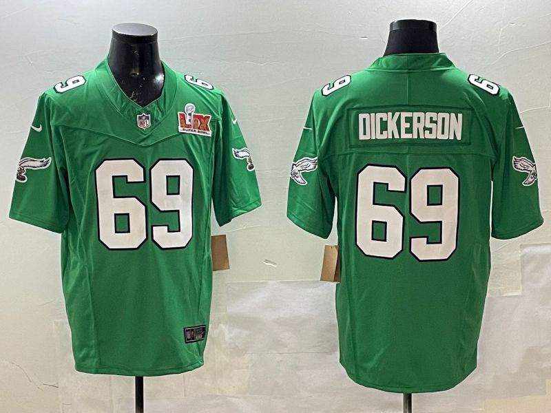 Men Philadelphia Eagles #69 Dickerson Green Retro three generations 2025 Nike Limited NFL Jersey style 5->san francisco giants->MLB Jersey